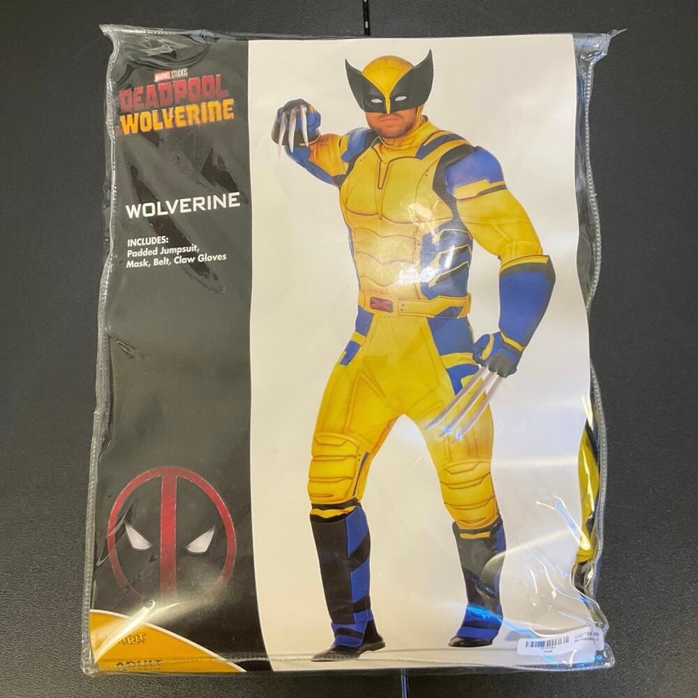 Spirit Halloween Marvel Deadpool & Wolverine Costume Adult Large Complete Claws